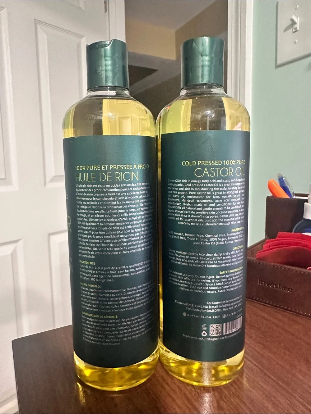 Pure Castor Oil Hair & Skin Treatment - 16 fl oz (Green)